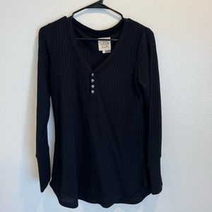 Black long sleeve top, never worn